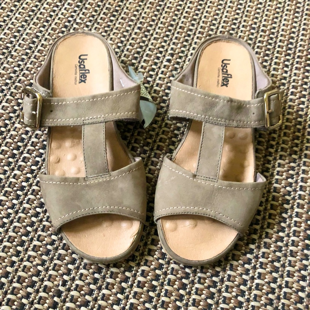 🩵2/$20 MIX&MATCH NEW Usaflex-EGO LOVERS-Flat Slip-on Slide Sandals (w/side bkl)
